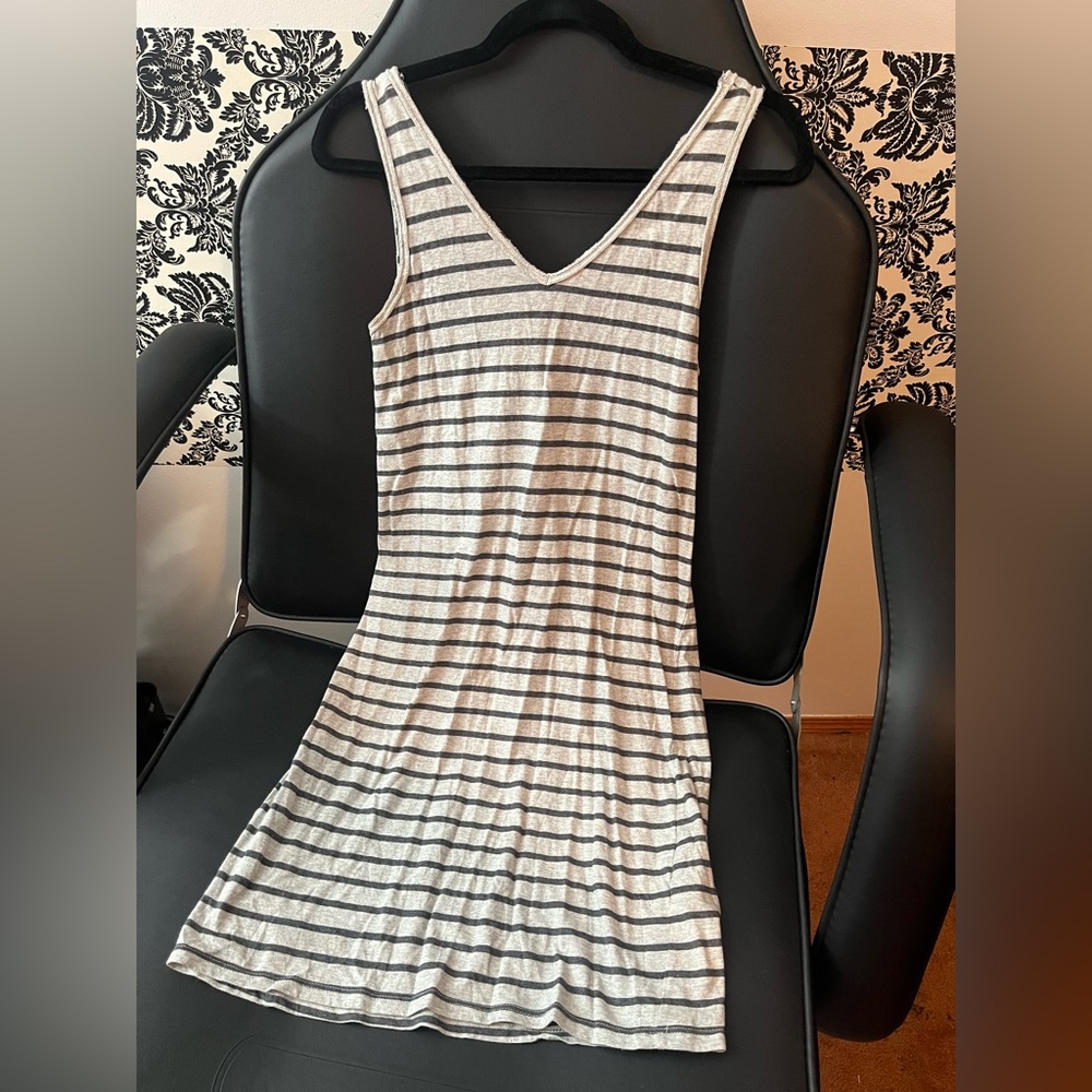 Raw-Edge T-Shirt Dress